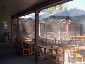 Охладители летних площадок ресторанов